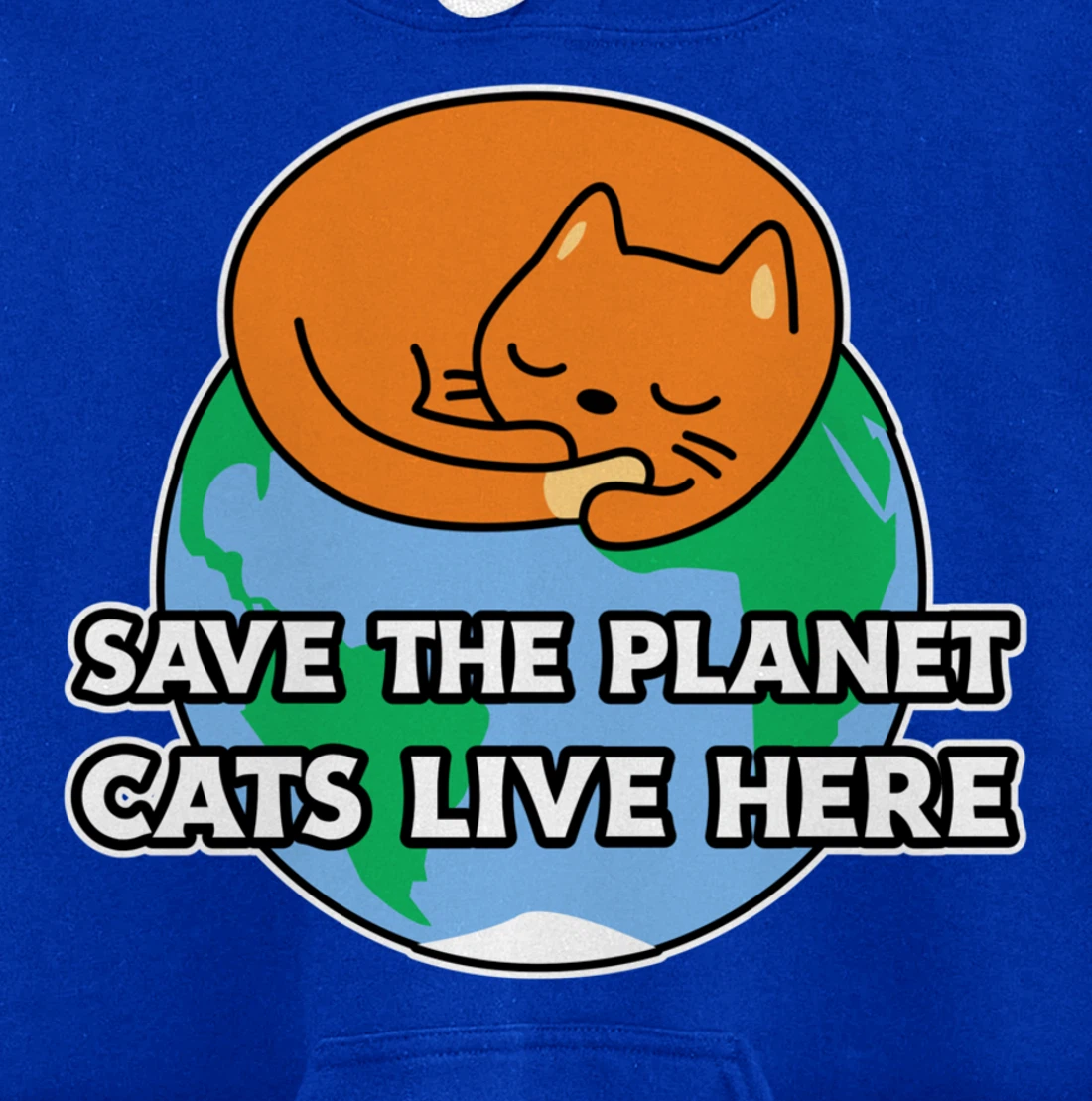 Save the planet cats live here! for cat owners Pullover Hoodie