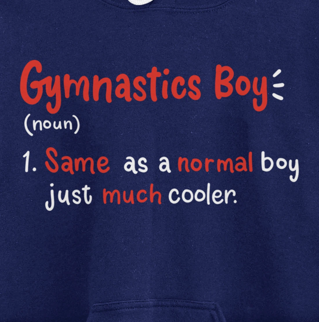 Gymnastics Boy Gymnasts Definition Pullover Hoodie