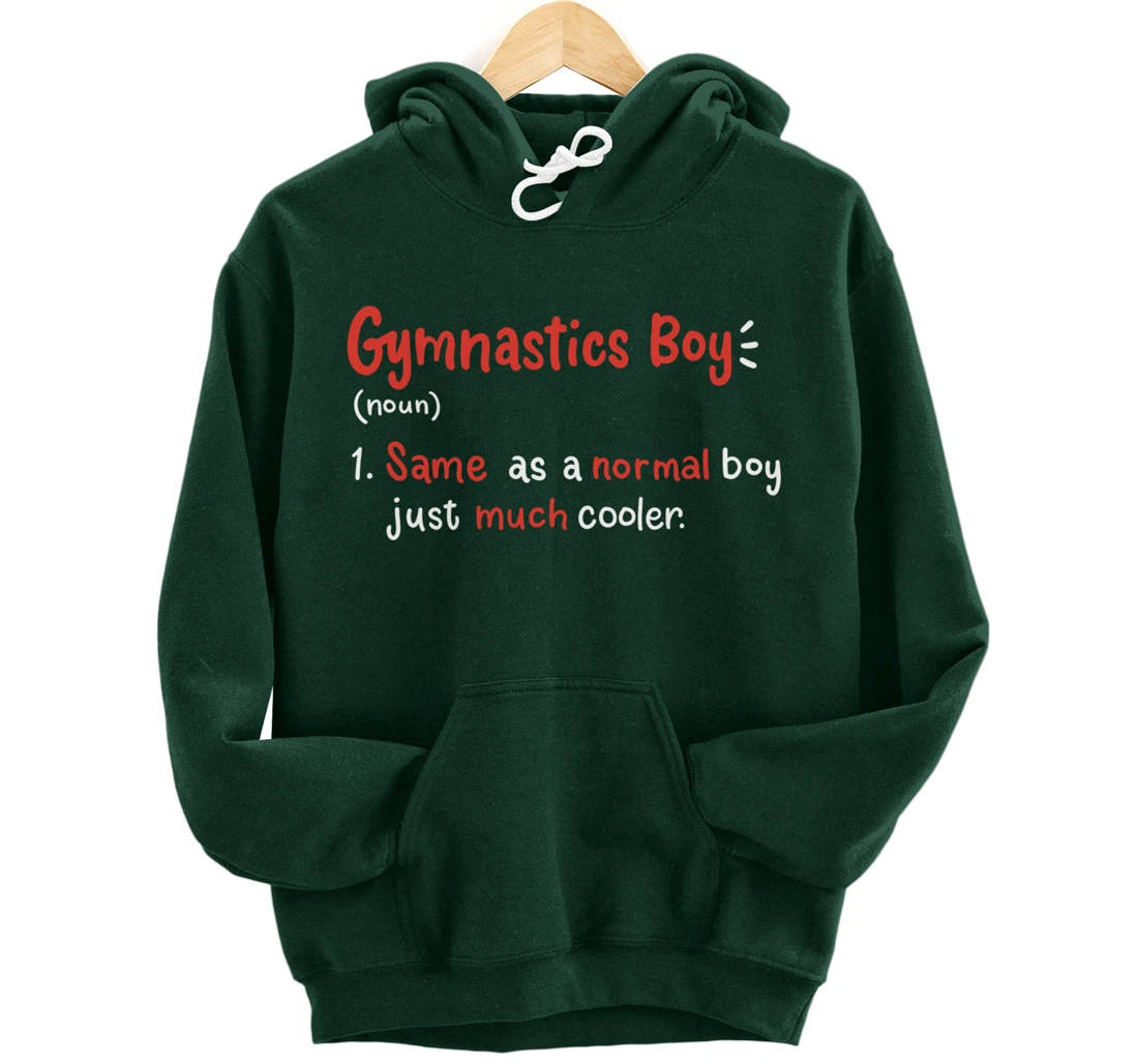 Gymnastics Boy Gymnasts Definition Pullover Hoodie