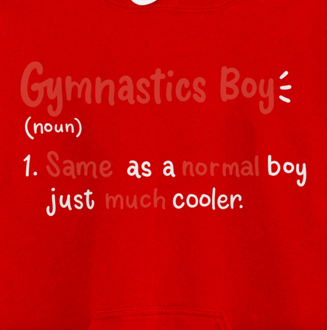 Gymnastics Boy Gymnasts Definition Pullover Hoodie