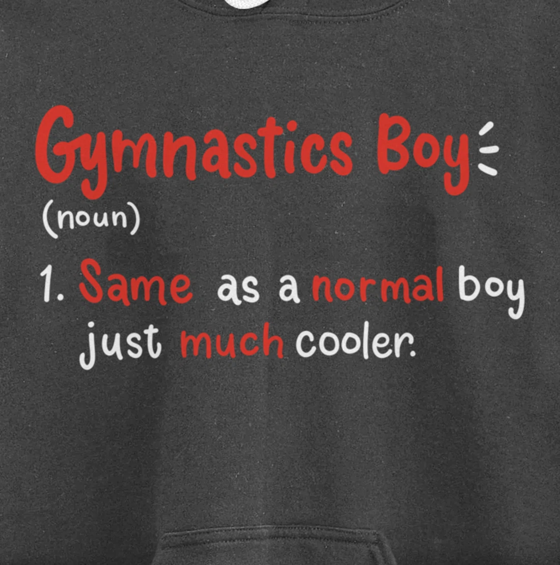 Gymnastics Boy Gymnasts Definition Pullover Hoodie