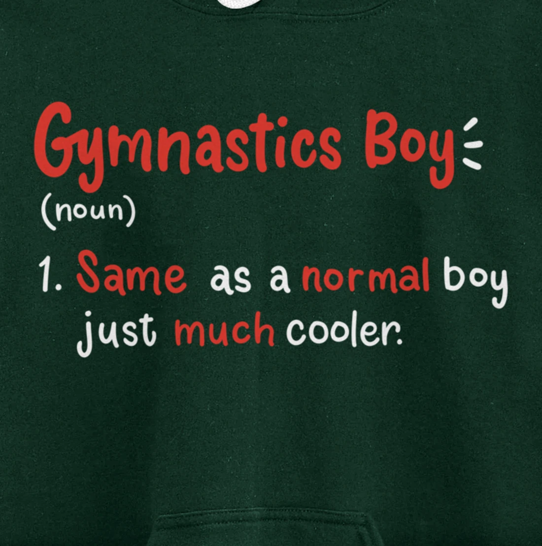 Gymnastics Boy Gymnasts Definition Pullover Hoodie