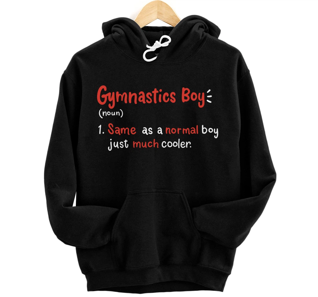 Gymnastics Boy Gymnasts Definition Pullover Hoodie
