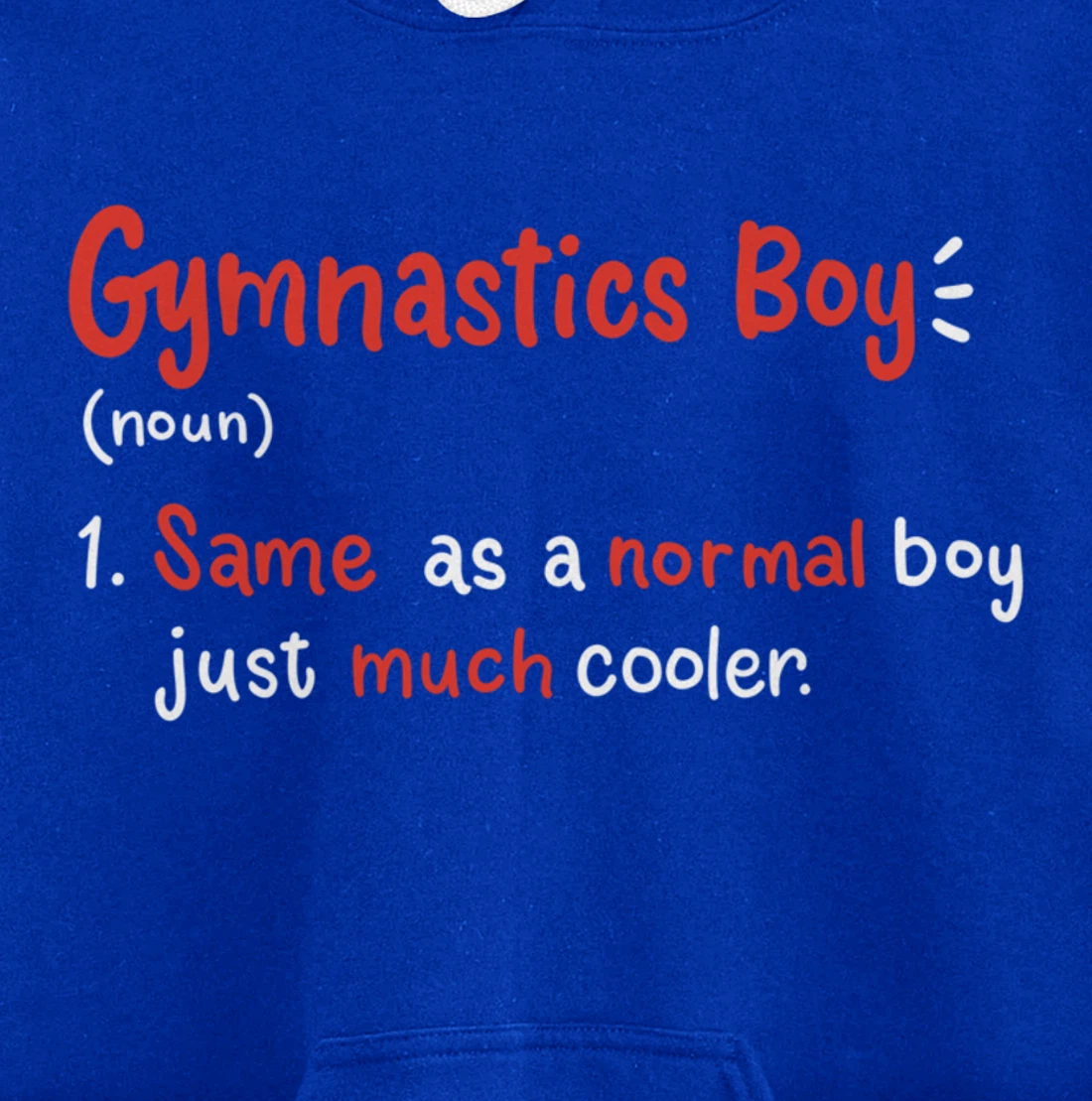 Gymnastics Boy Gymnasts Definition Pullover Hoodie
