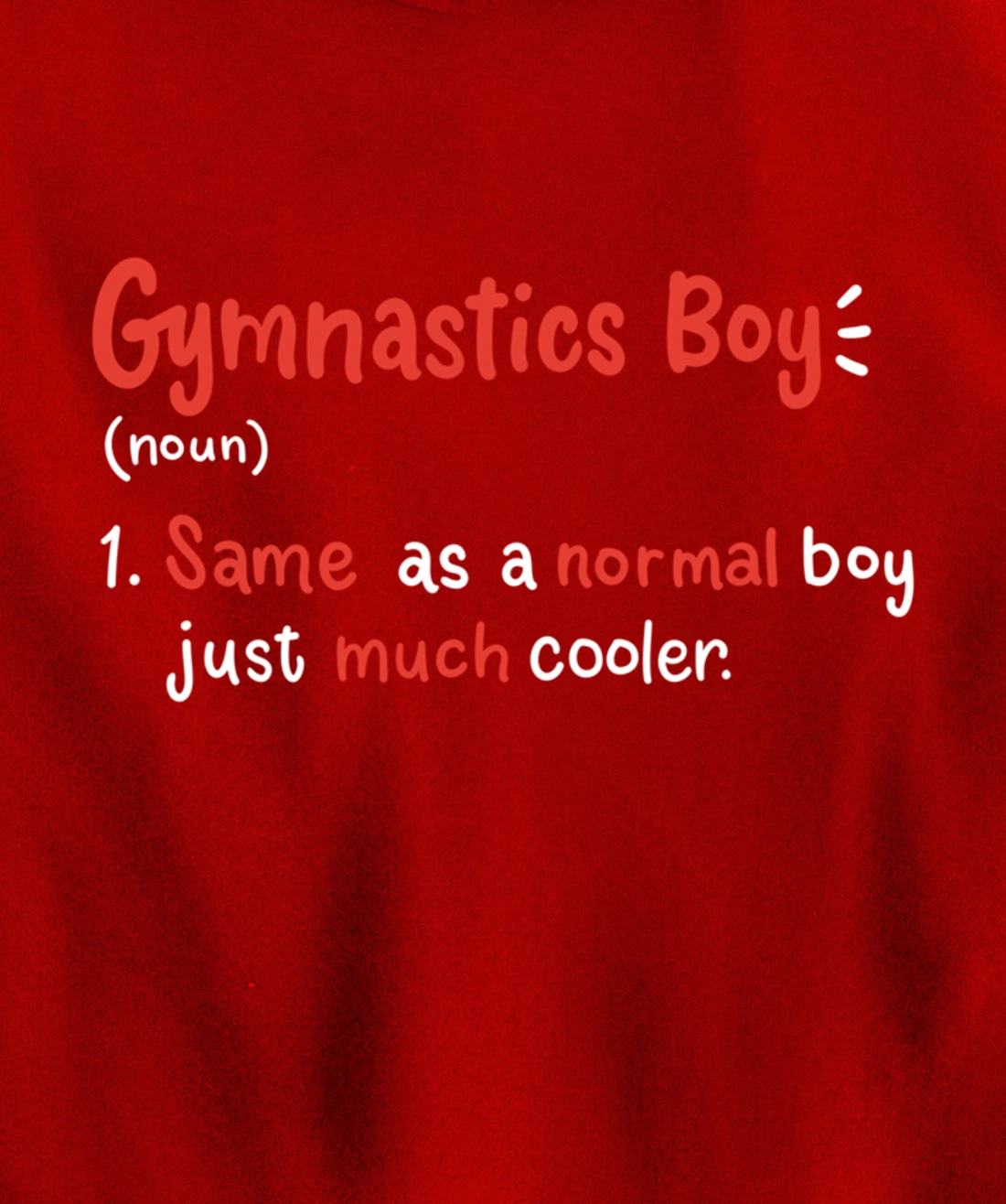 Gymnastics Boy Gymnasts Definition Pullover Hoodie