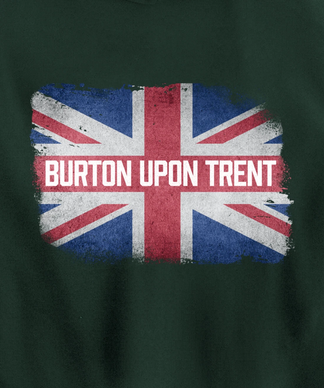 Burton upon Trent | United Kingdom British Flag Vintage UK Pullover Hoodie