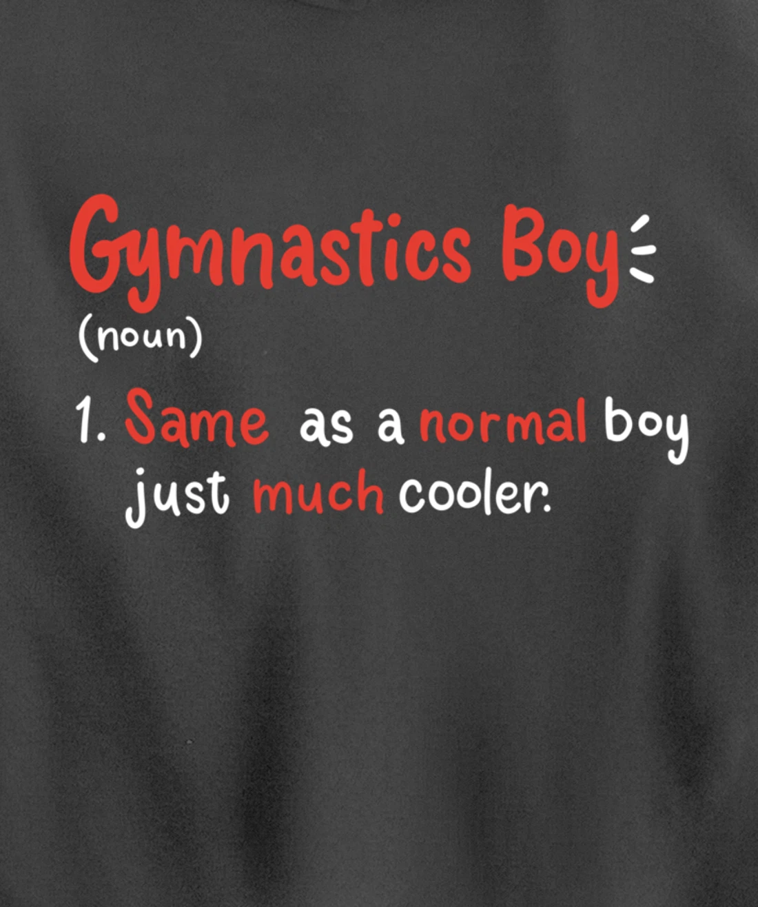 Gymnastics Boy Gymnasts Definition Pullover Hoodie