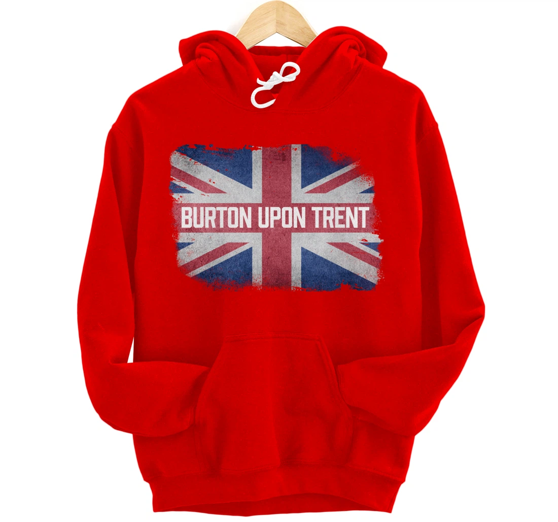 Burton upon Trent | United Kingdom British Flag Vintage UK Pullover Hoodie