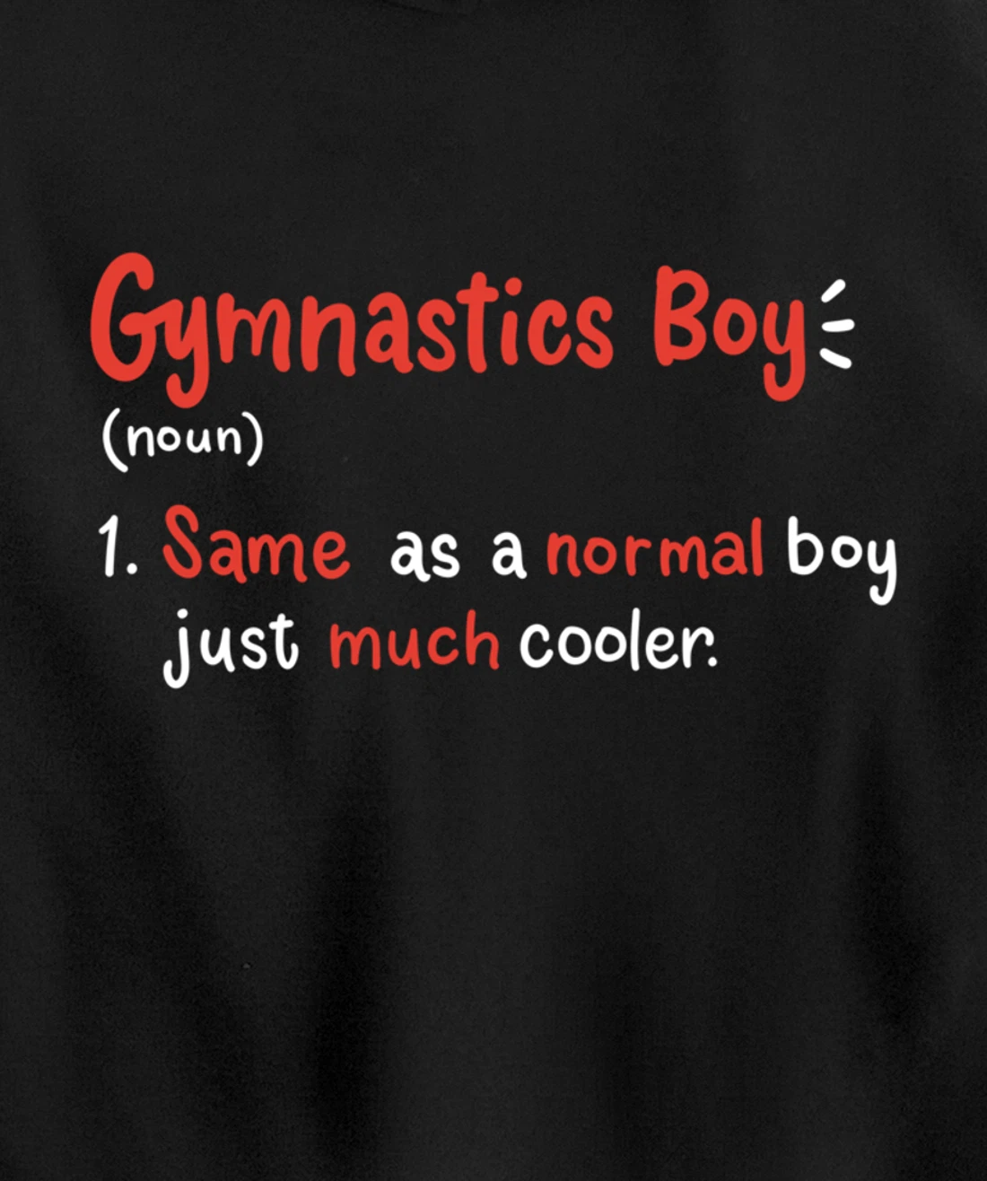 Gymnastics Boy Gymnasts Definition Pullover Hoodie