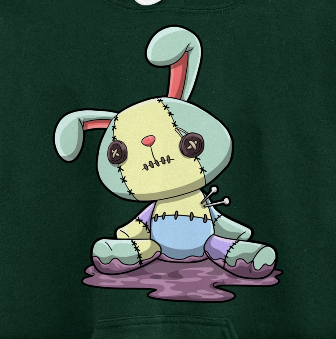 Bunny Pastel Goth Kawaii Anime Pullover Hoodie