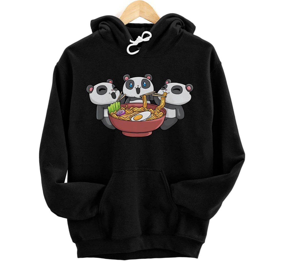 Ramen Panda Japanese Anime Kawaii Pullover Hoodie