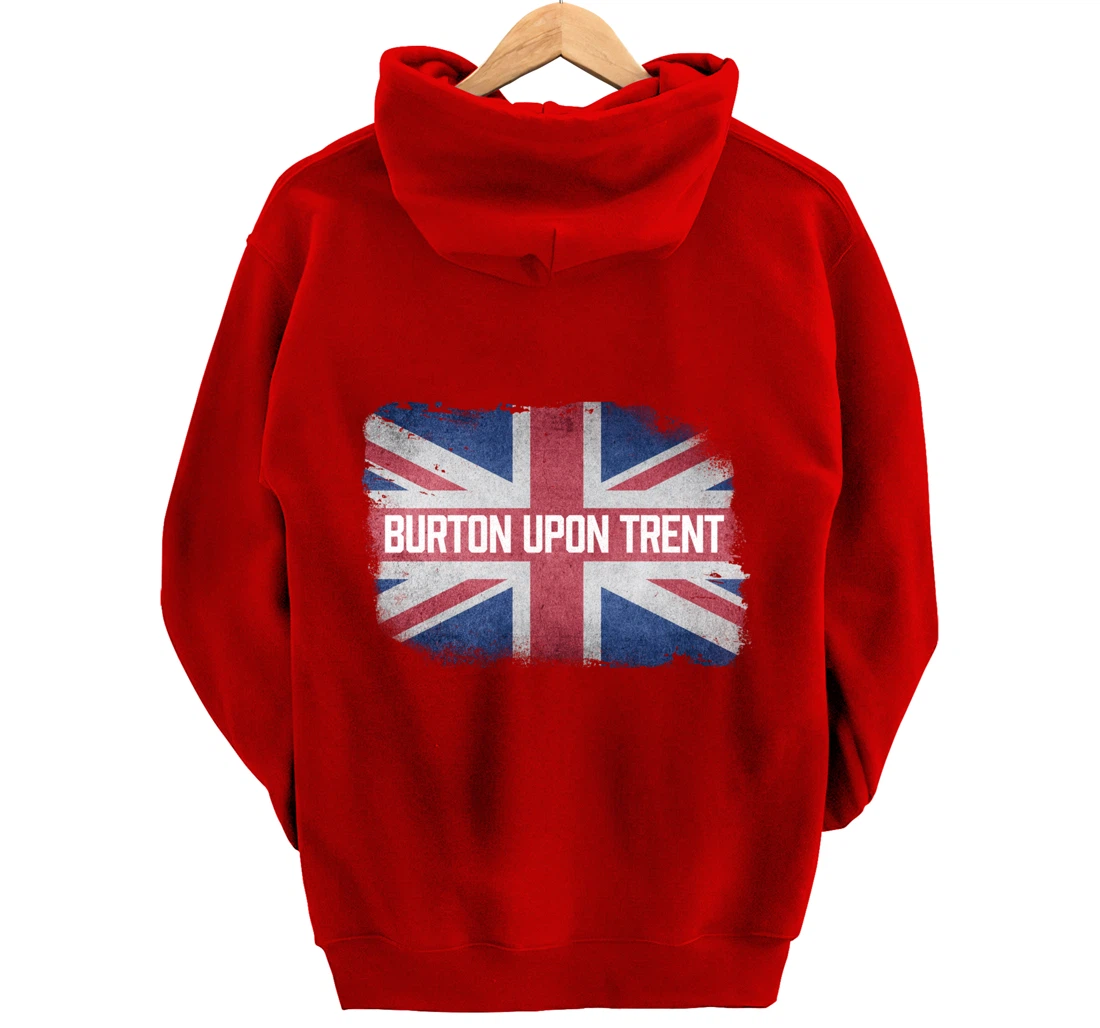 Burton upon Trent | United Kingdom British Flag Vintage UK Pullover Hoodie