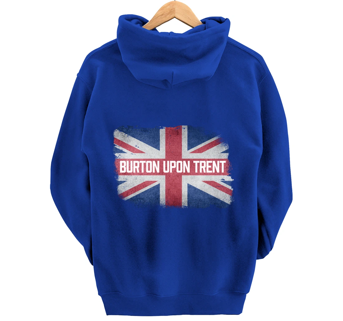 Burton upon Trent | United Kingdom British Flag Vintage UK Pullover Hoodie