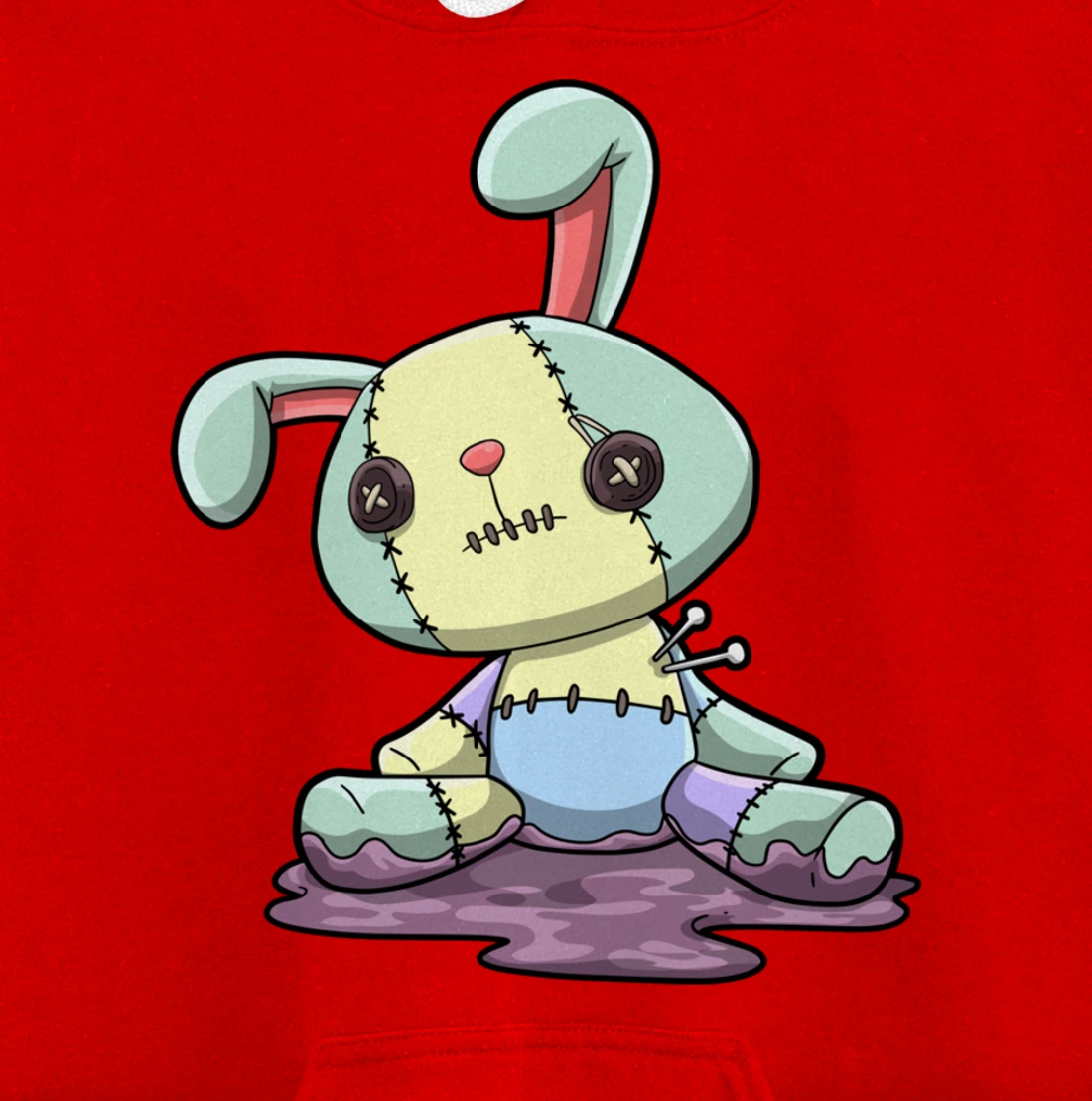 Bunny Pastel Goth Kawaii Anime Pullover Hoodie