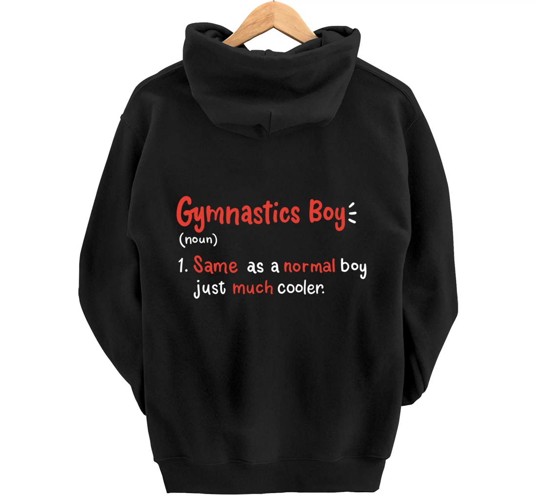 Gymnastics Boy Gymnasts Definition Pullover Hoodie