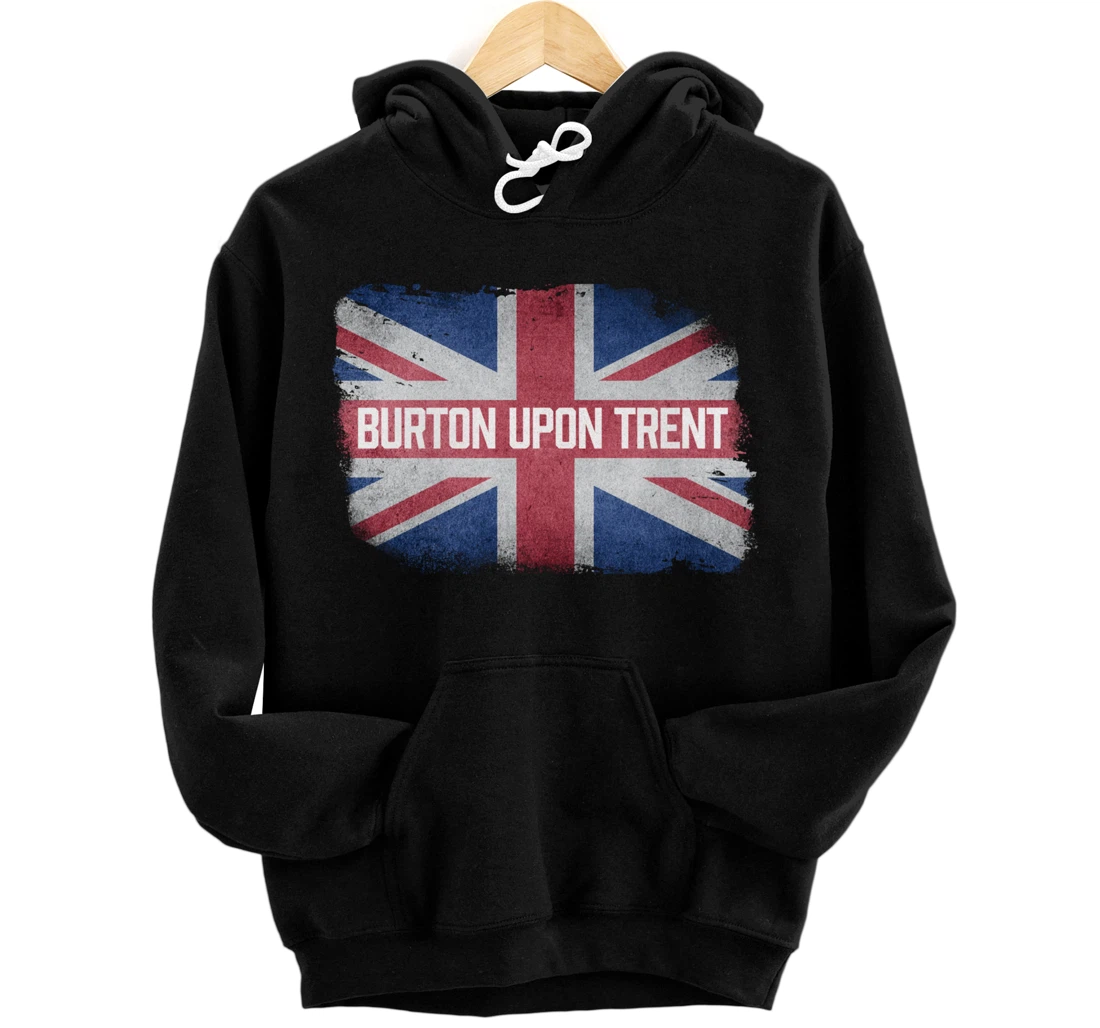 Burton upon Trent | United Kingdom British Flag Vintage UK Pullover Hoodie