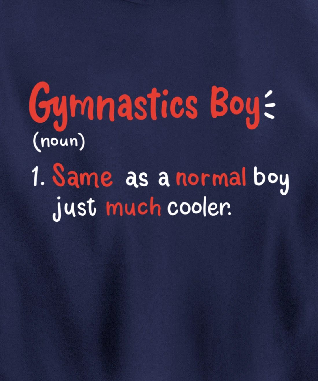 Gymnastics Boy Gymnasts Definition Pullover Hoodie