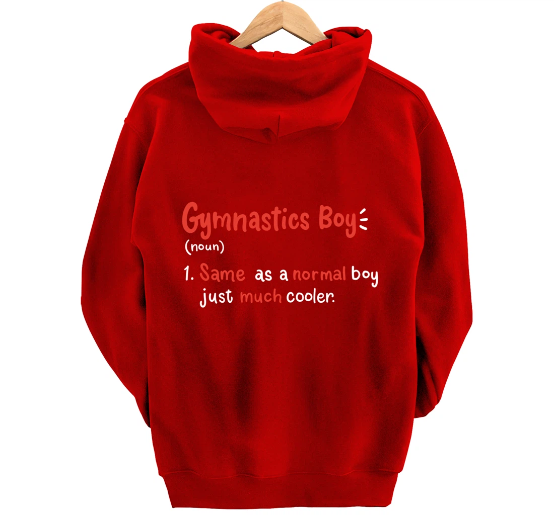 Gymnastics Boy Gymnasts Definition Pullover Hoodie
