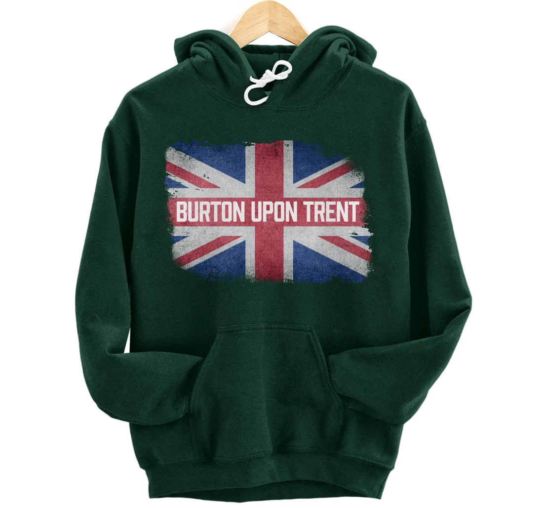 Burton upon Trent | United Kingdom British Flag Vintage UK Pullover Hoodie