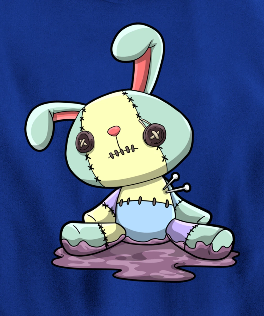 Bunny Pastel Goth Kawaii Anime Pullover Hoodie