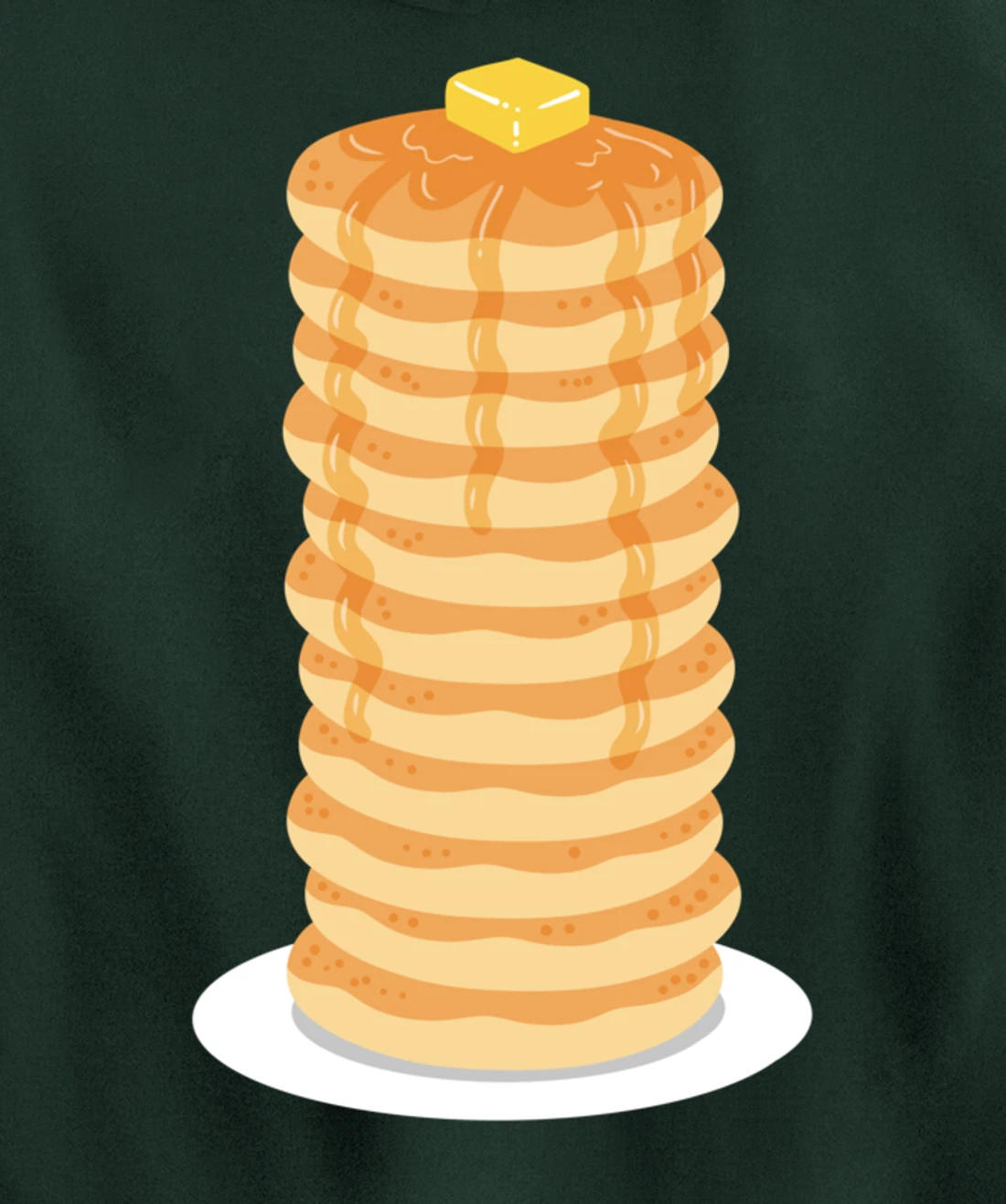 Pancake Maple Syrup Breakfast Pullover Hoodie