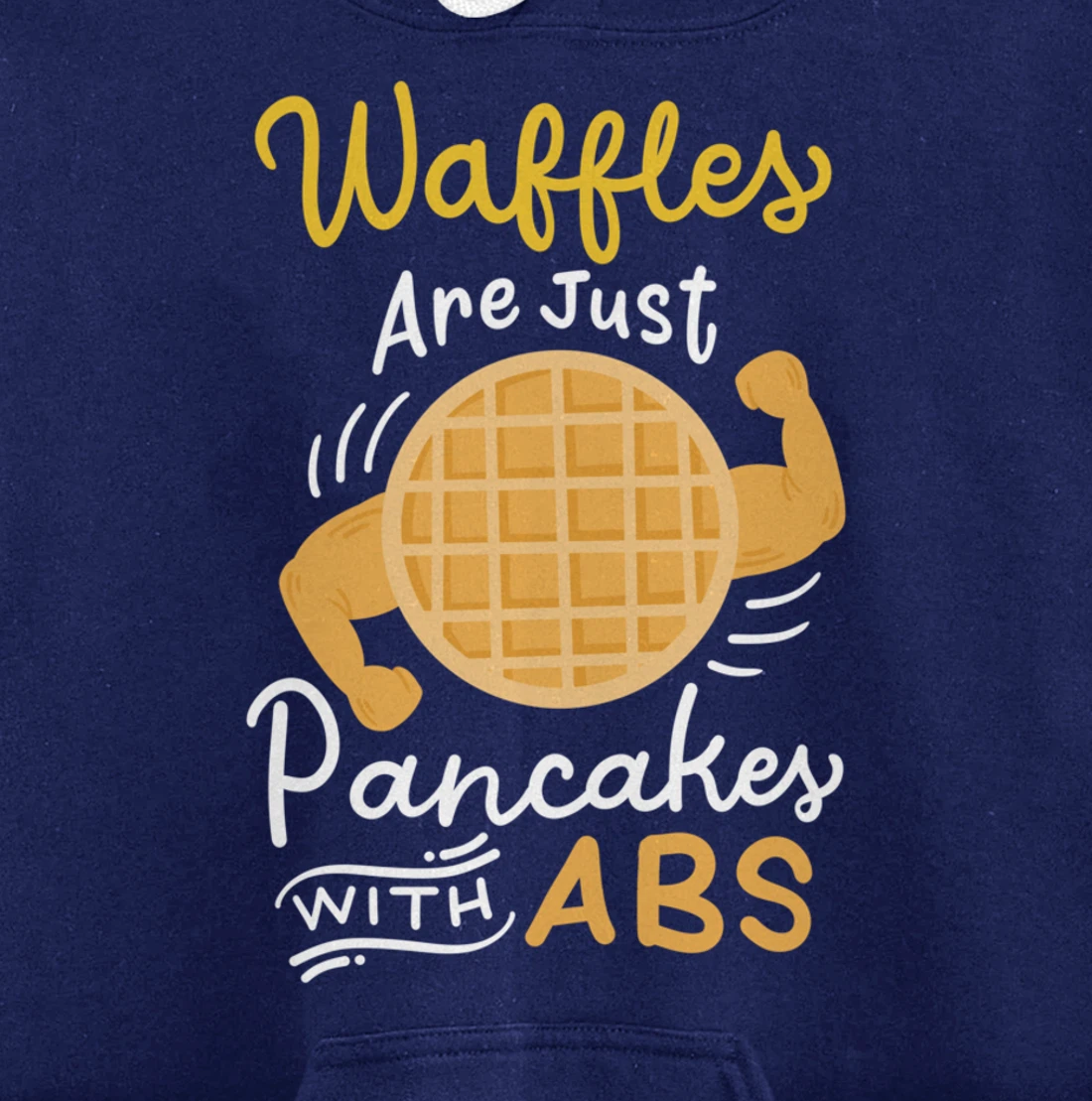 Waffle Pancake Gym Fitness Workout Pullover Hoodie