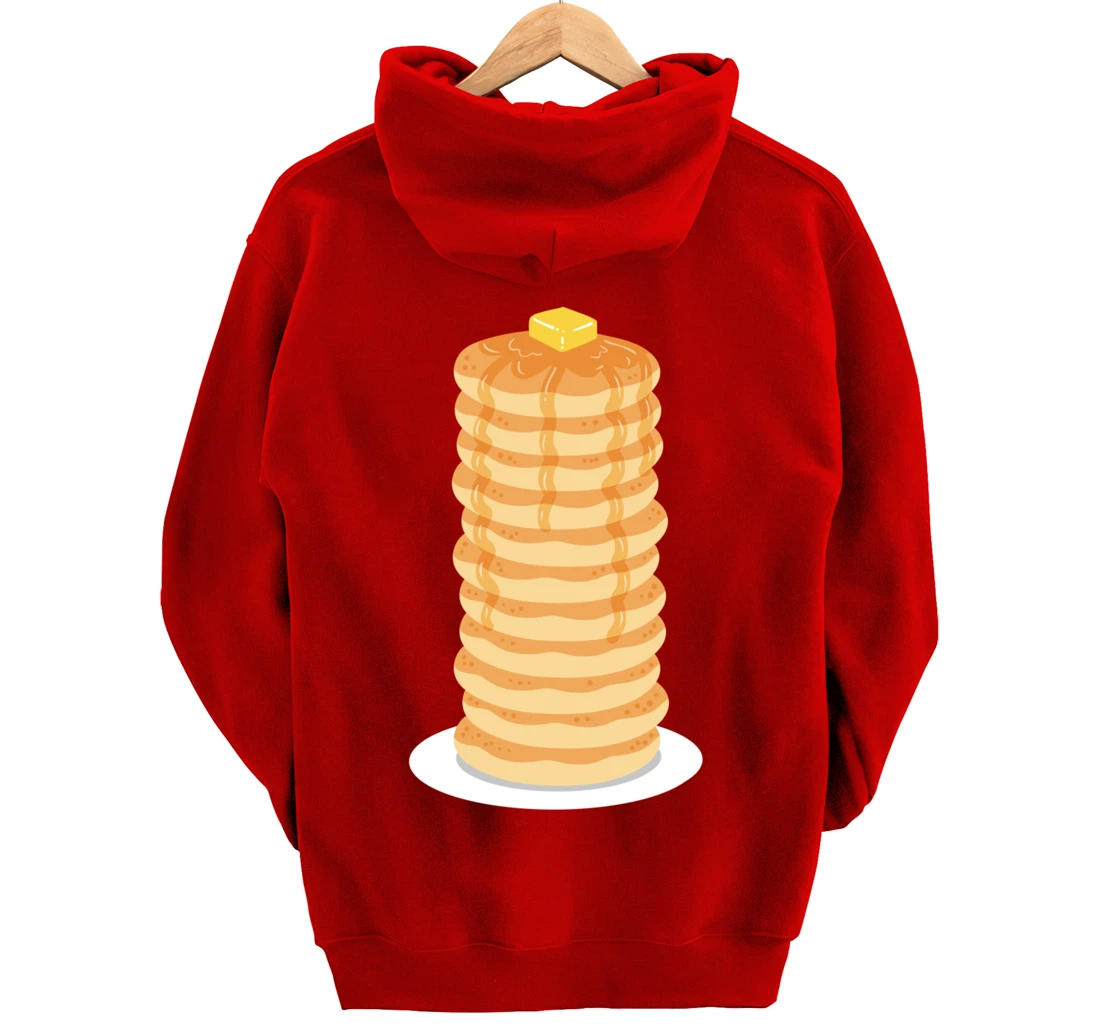Pancake Maple Syrup Breakfast Pullover Hoodie