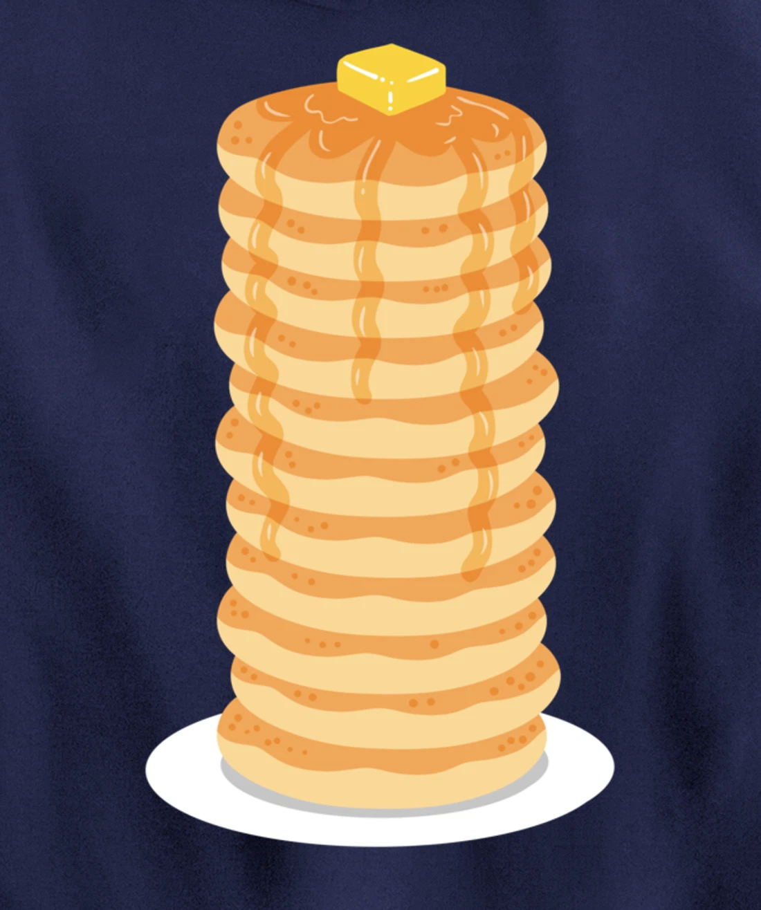 Pancake Maple Syrup Breakfast Pullover Hoodie