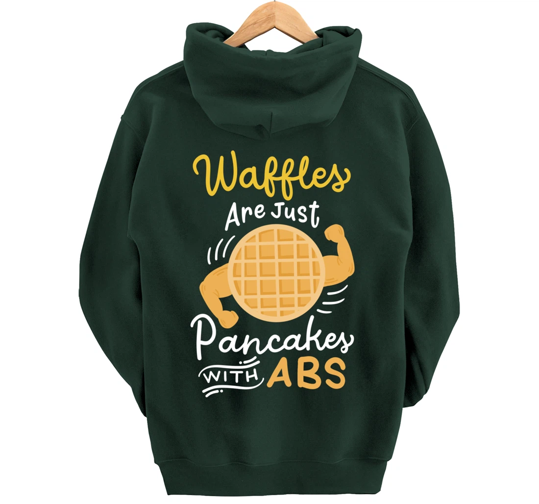 Waffle Pancake Gym Fitness Workout Pullover Hoodie