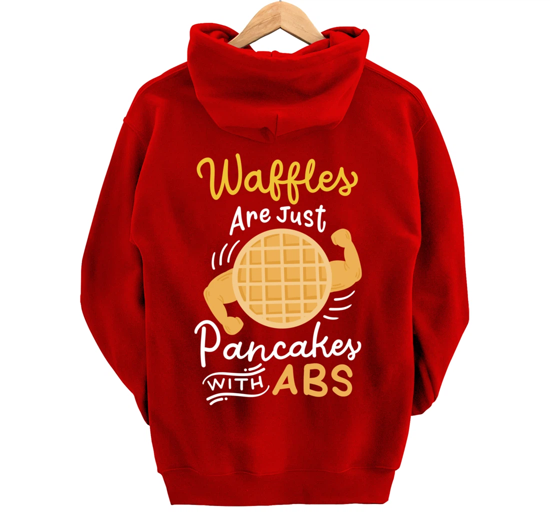 Waffle Pancake Gym Fitness Workout Pullover Hoodie