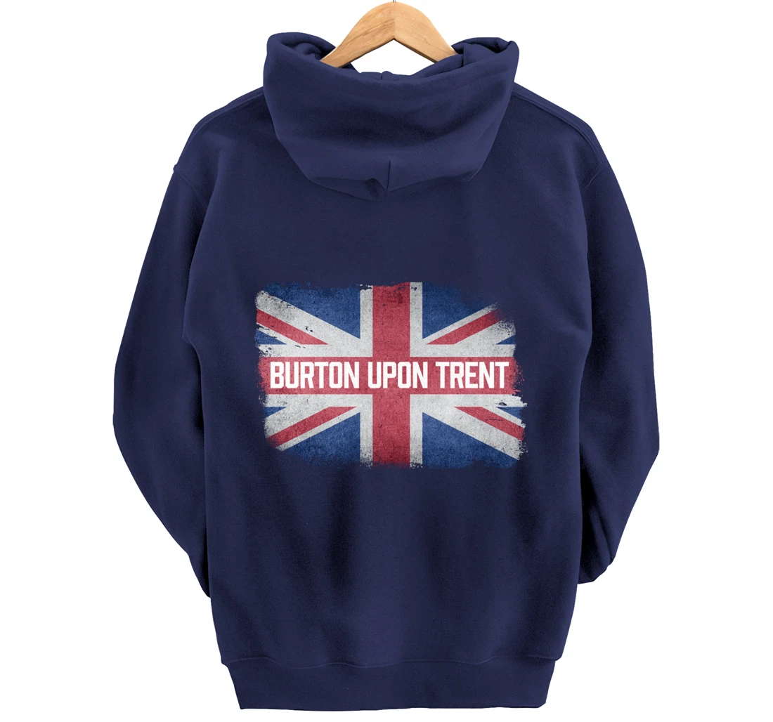 Burton upon Trent | United Kingdom British Flag Vintage UK Pullover Hoodie