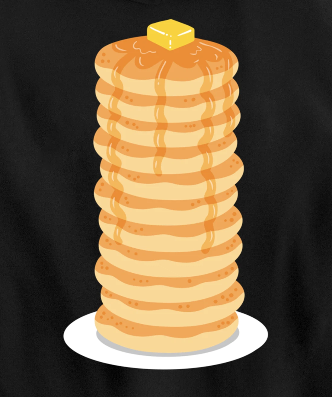 Pancake Maple Syrup Breakfast Pullover Hoodie