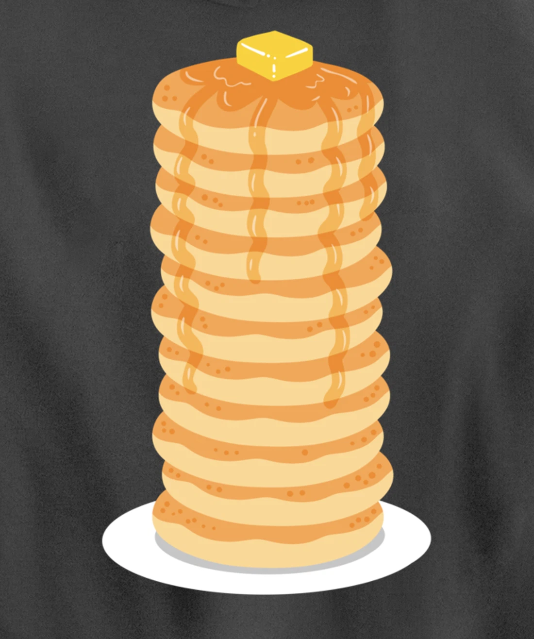 Pancake Maple Syrup Breakfast Pullover Hoodie