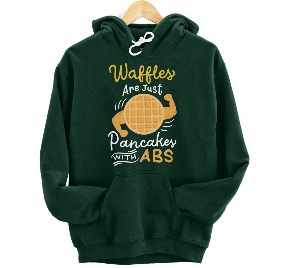 Waffle Pancake Gym Fitness Workout Pullover Hoodie