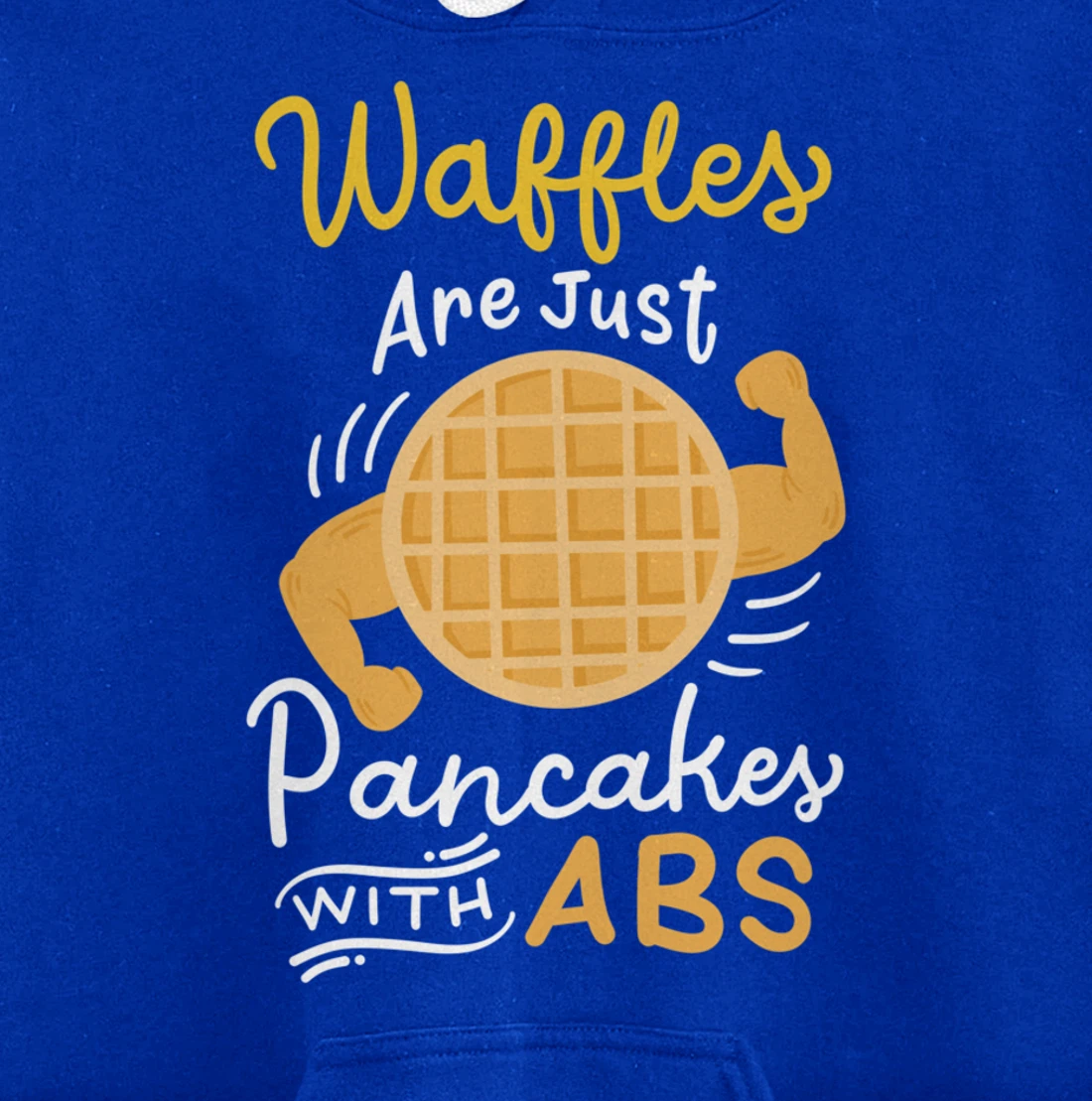 Waffle Pancake Gym Fitness Workout Pullover Hoodie