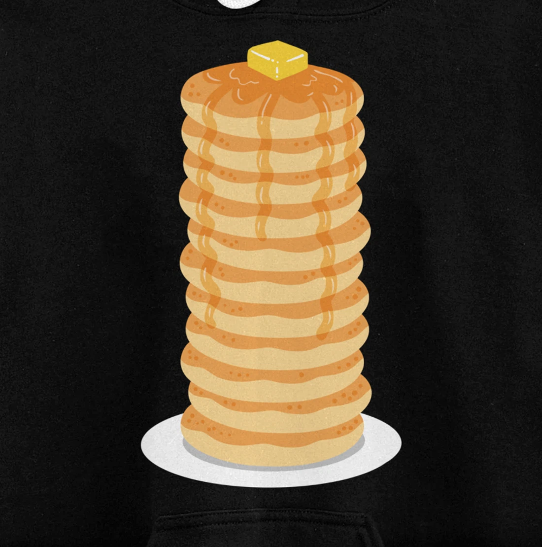 Pancake Maple Syrup Breakfast Pullover Hoodie