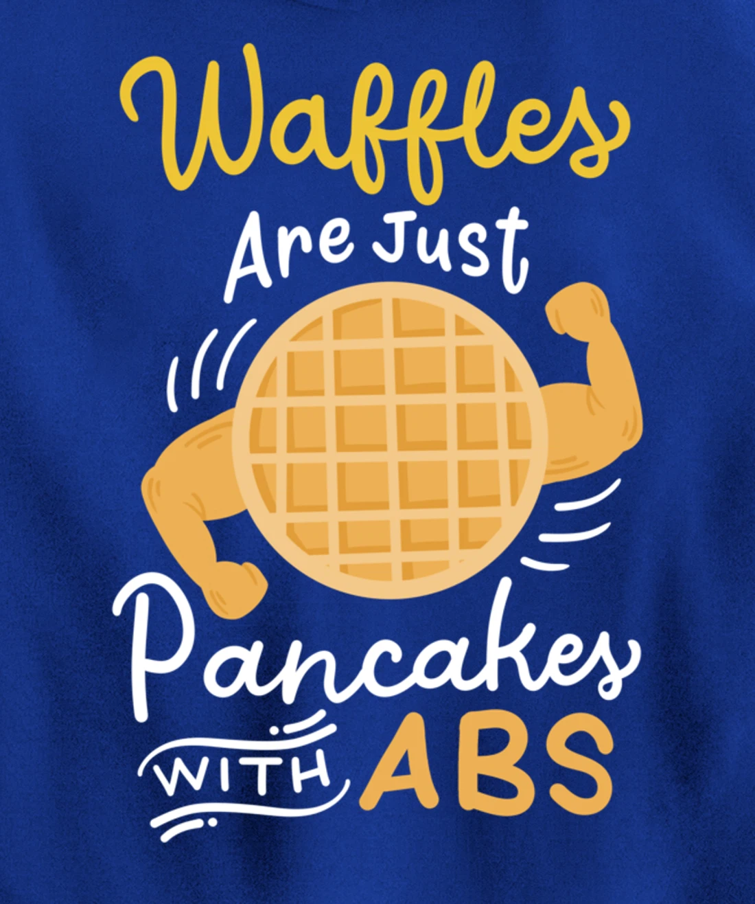 Waffle Pancake Gym Fitness Workout Pullover Hoodie