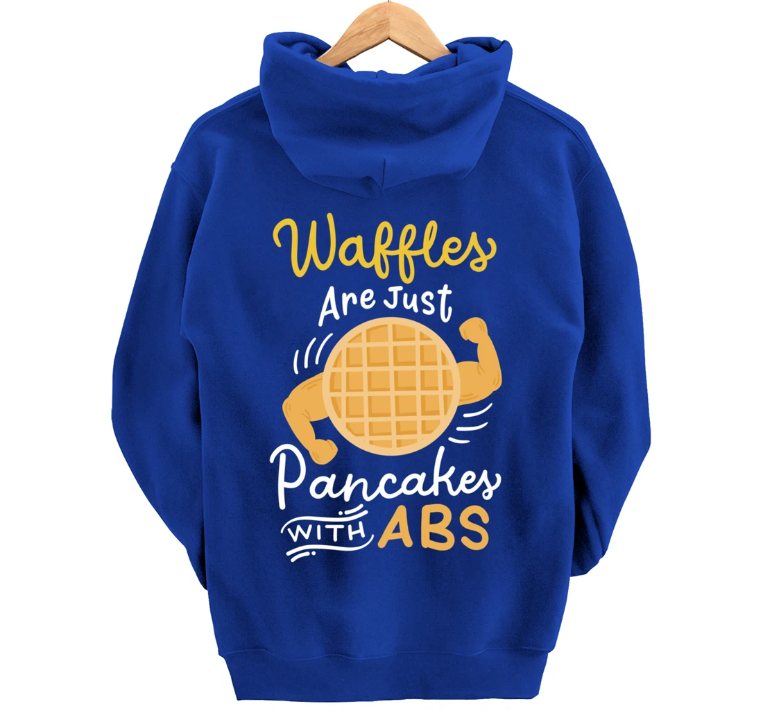 Waffle Pancake Gym Fitness Workout Pullover Hoodie