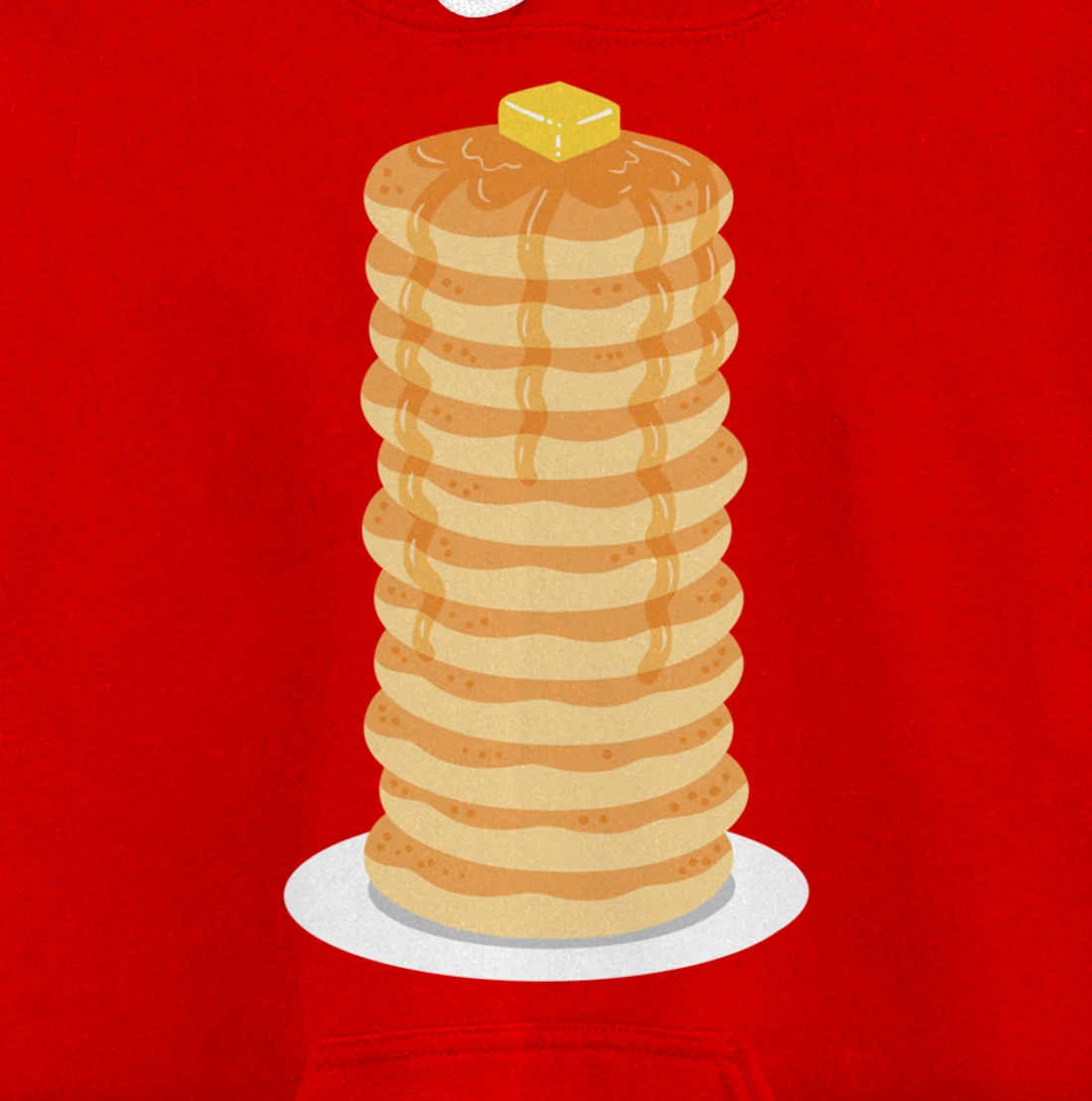 Pancake Maple Syrup Breakfast Pullover Hoodie