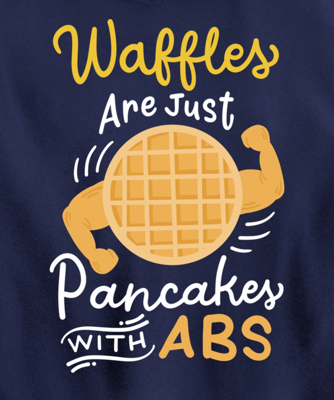 Waffle Pancake Gym Fitness Workout Pullover Hoodie