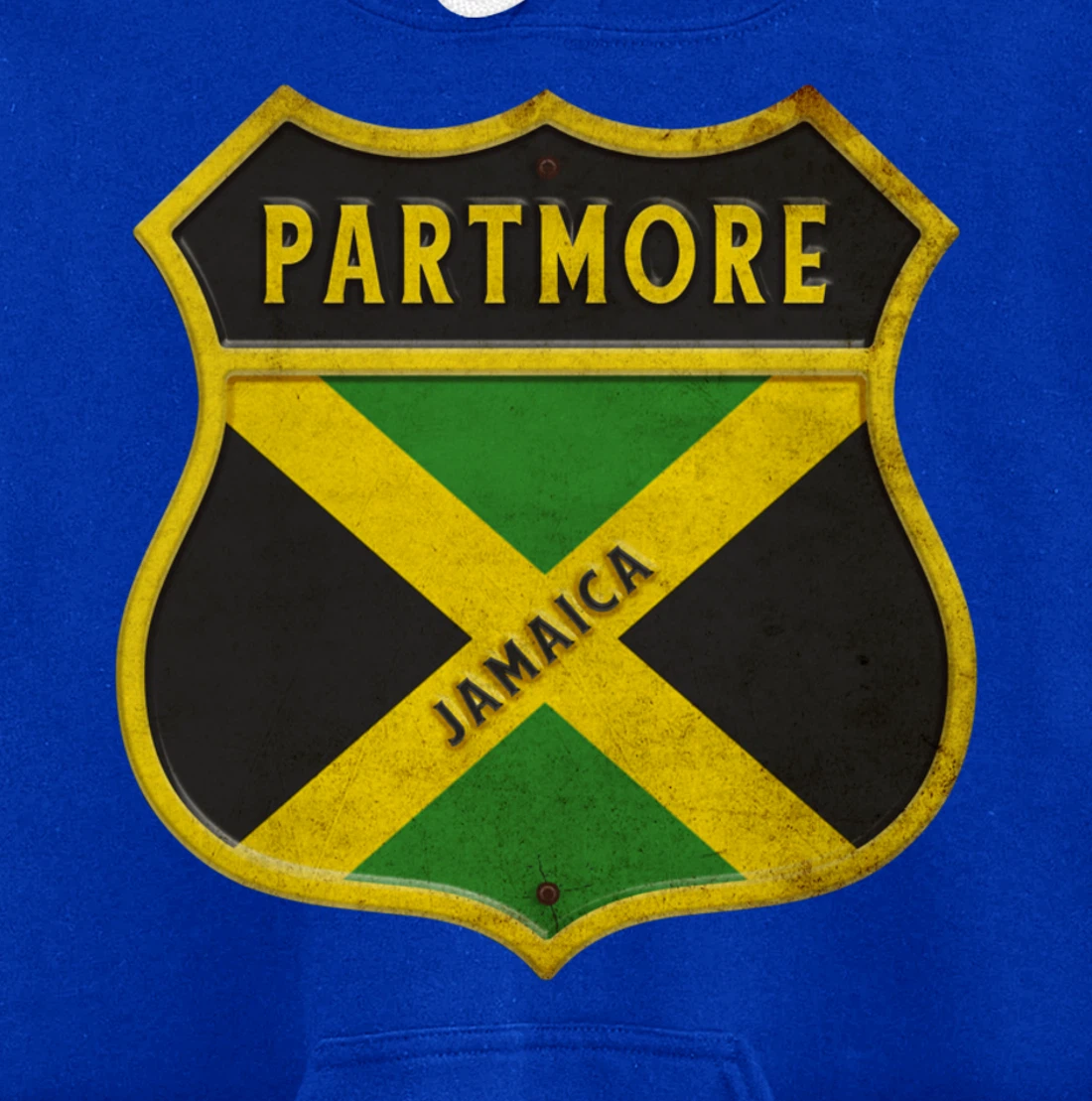 Partmore Jamaica coat of arms flags city reggae design Pullover Hoodie