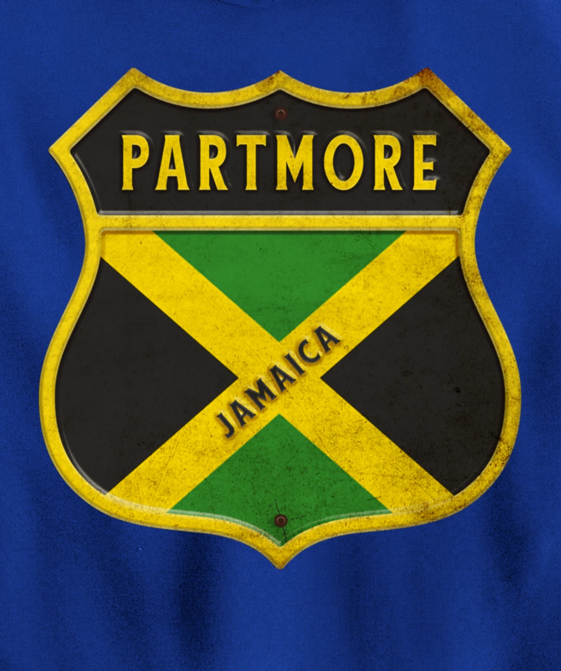 Partmore Jamaica coat of arms flags city reggae design Pullover Hoodie