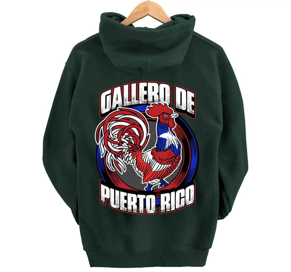 Gallero De Puerto Rico Fowl Cock Fighting Gallo In Galleras Pullover Hoodie