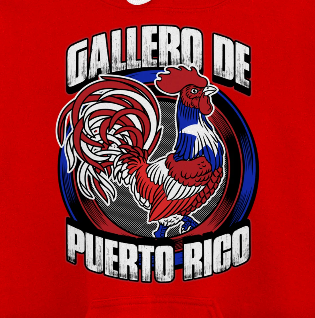 Gallero De Puerto Rico Fowl Cock Fighting Gallo In Galleras Pullover Hoodie