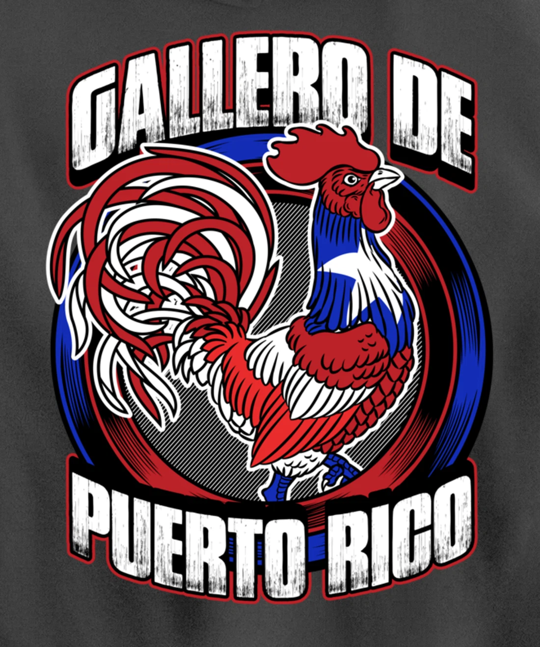 Gallero De Puerto Rico Fowl Cock Fighting Gallo In Galleras Pullover Hoodie