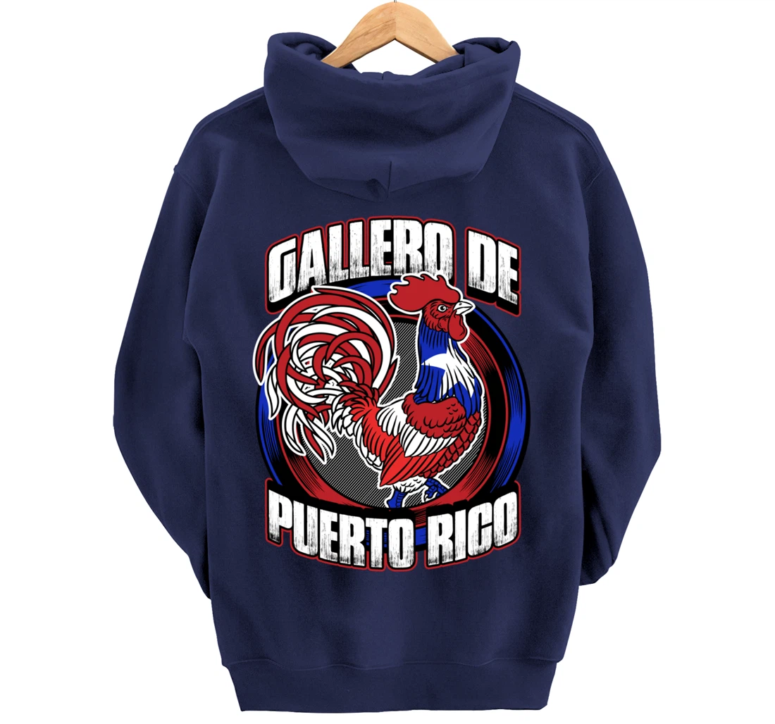 Gallero De Puerto Rico Fowl Cock Fighting Gallo In Galleras Pullover Hoodie