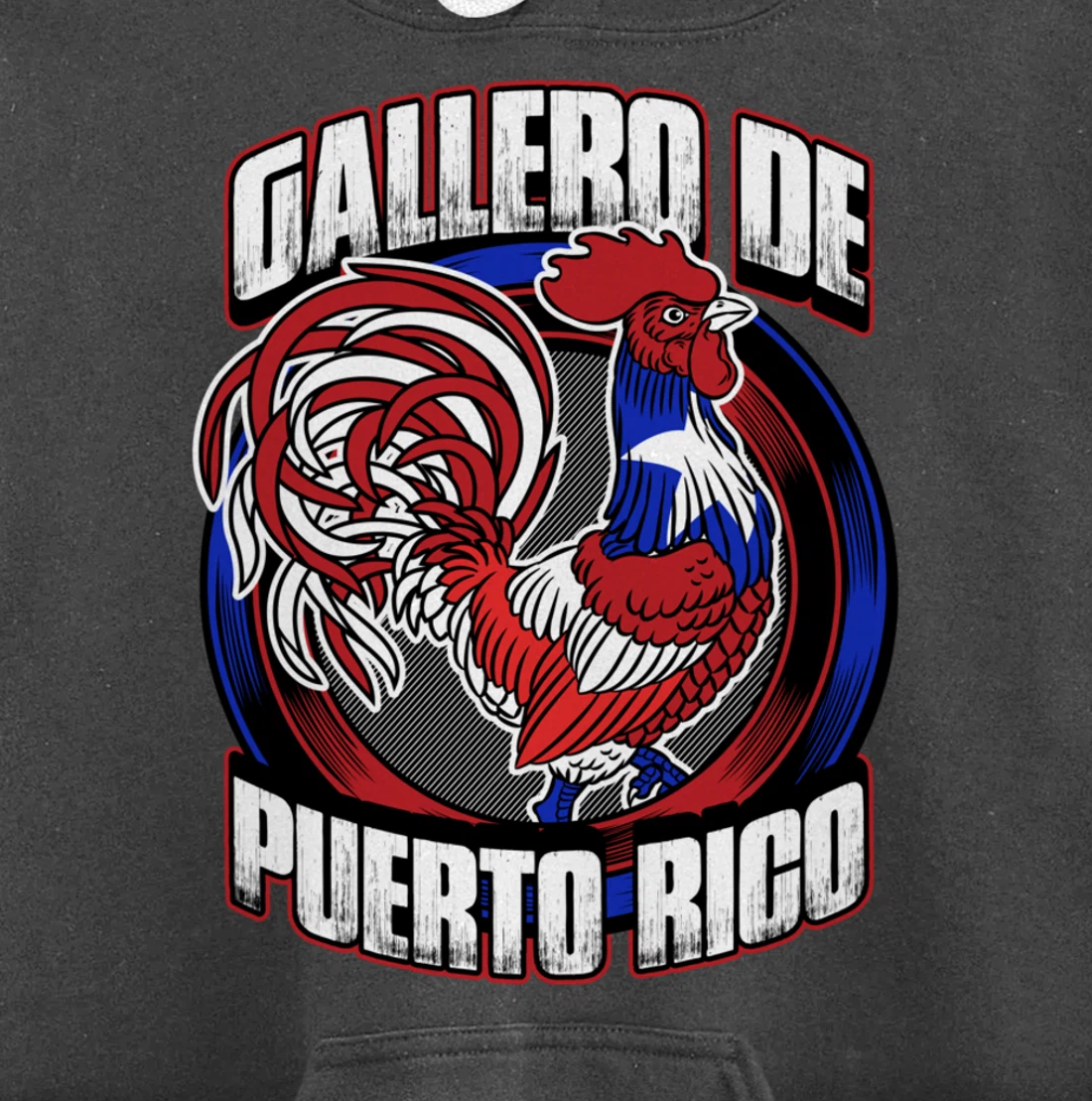 Gallero De Puerto Rico Fowl Cock Fighting Gallo In Galleras Pullover Hoodie
