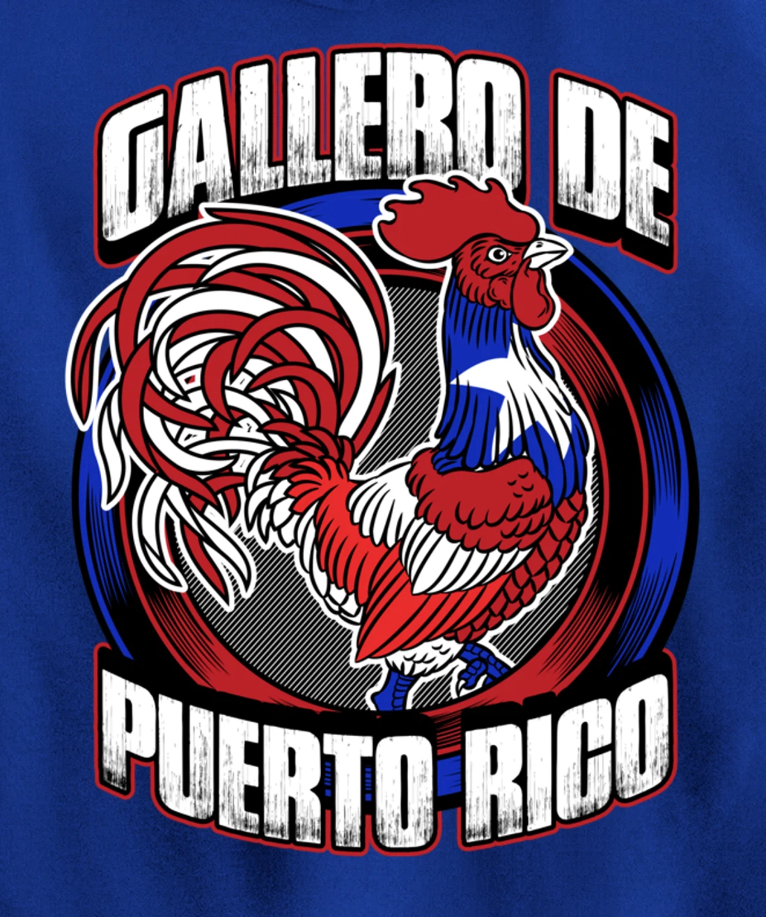 Gallero De Puerto Rico Fowl Cock Fighting Gallo In Galleras Pullover Hoodie