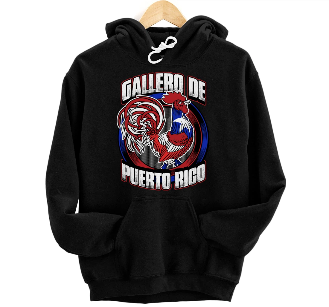 Gallero De Puerto Rico Fowl Cock Fighting Gallo In Galleras Pullover Hoodie