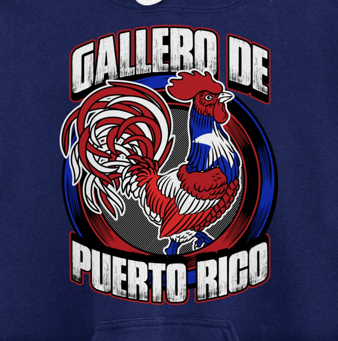 Gallero De Puerto Rico Fowl Cock Fighting Gallo In Galleras Pullover Hoodie